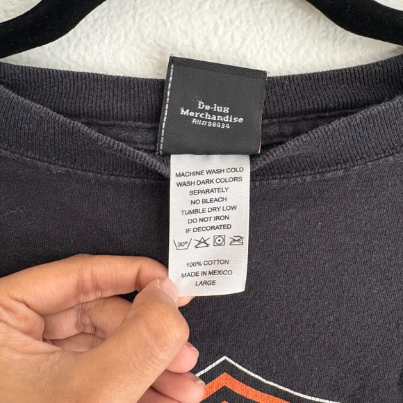 Harley Davidson Pikes Peak T-Shirt Large Black Colorado Springs Biker‎ Graphic - Picture 5 of 7